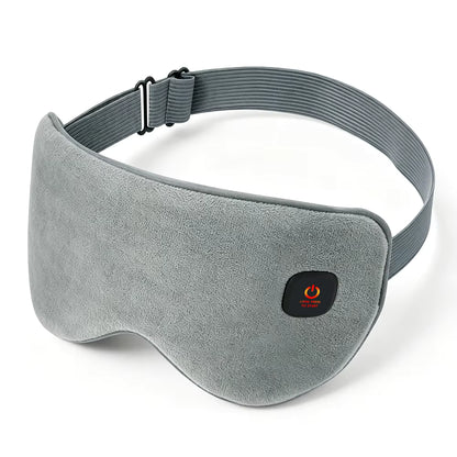 Cordless Heated Eye Mask with 4-Level Temperature Control & 1000mAh Rechargeable Battery – Lightweight Sleep Eyeshade for Eye Fatigue & Dark Circles