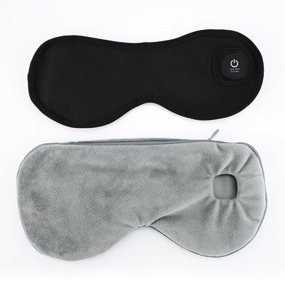 Cordless Heated Eye Mask with 4-Level Temperature Control & 1000mAh Rechargeable Battery – Lightweight Sleep Eyeshade for Eye Fatigue & Dark Circles